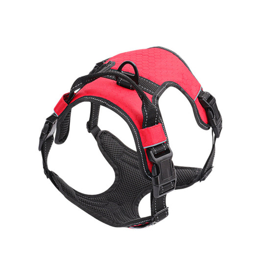 Adjustable Reflective Dog Harness Vest | Nylon No-Pull Chest Strap - harness