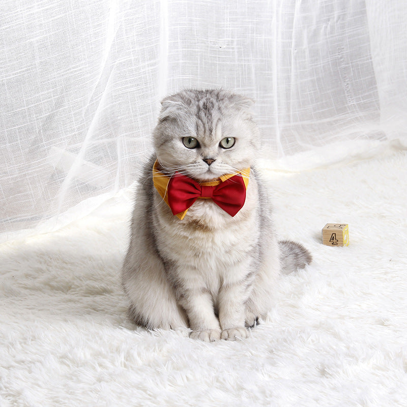 British Style Dog Bow Tie | Cotton Dog Necktie in Multiple Colors bow