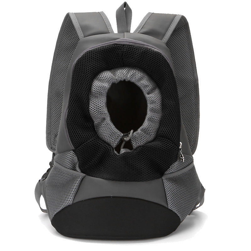 Soft PU Leather Dog Travel Backpack | Dog Carrier Bag for Outings - Black Large - travel