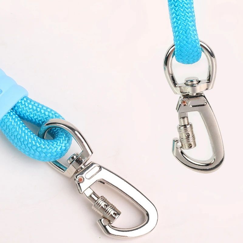 Nylon Dog Leash with Comfortable Foam Handle | Anti-Slip Dog Traction Rope - leash