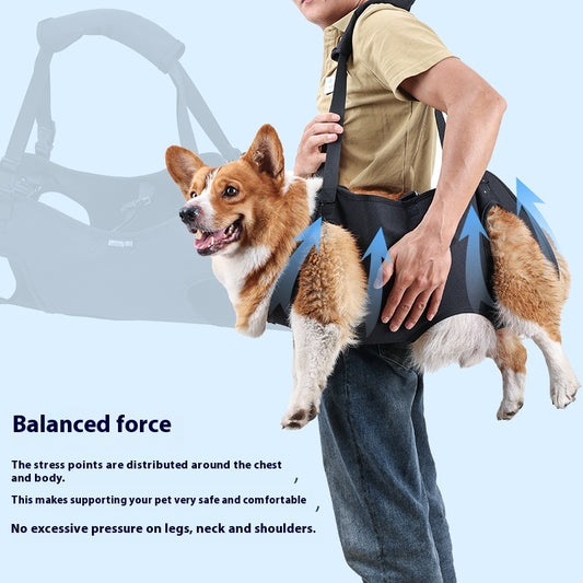 Oxford Cloth Dog Lifting Harness | Support Sling for Injured or Senior Dogs - travel