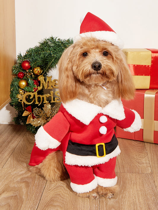 Christmas Dog Costume Small Dog Santa Outfit for Holiday Parties and Photos christmas